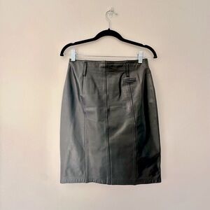 Vintage Leather Skirt